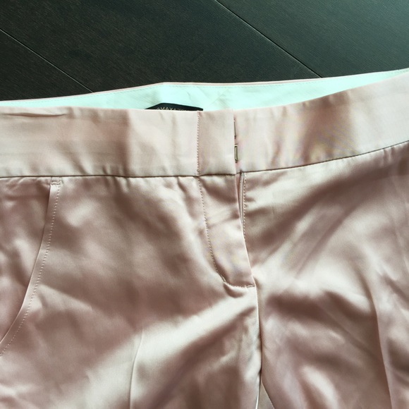 Satin BCBG Petal Pink pants never worn size 2 - Picture 6 of 6